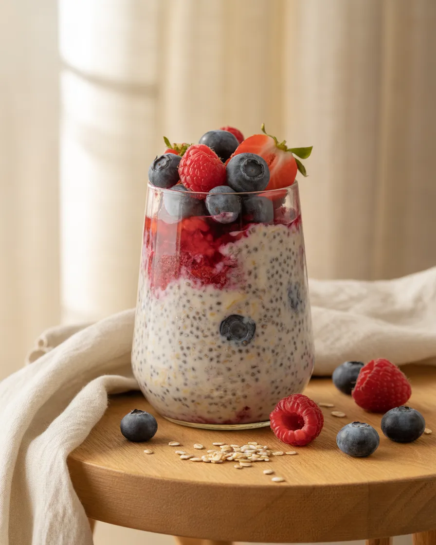 Berry-and-Chia-Overnight-Oats-for-a-Healthy-Breakfast