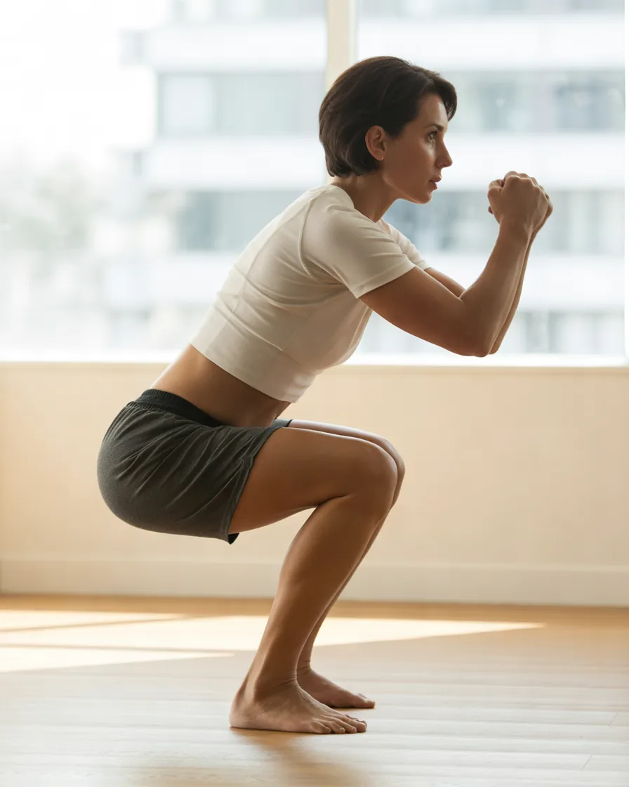 Bodyweight-Squats-for-Stronger-Thighs-and-Glutes