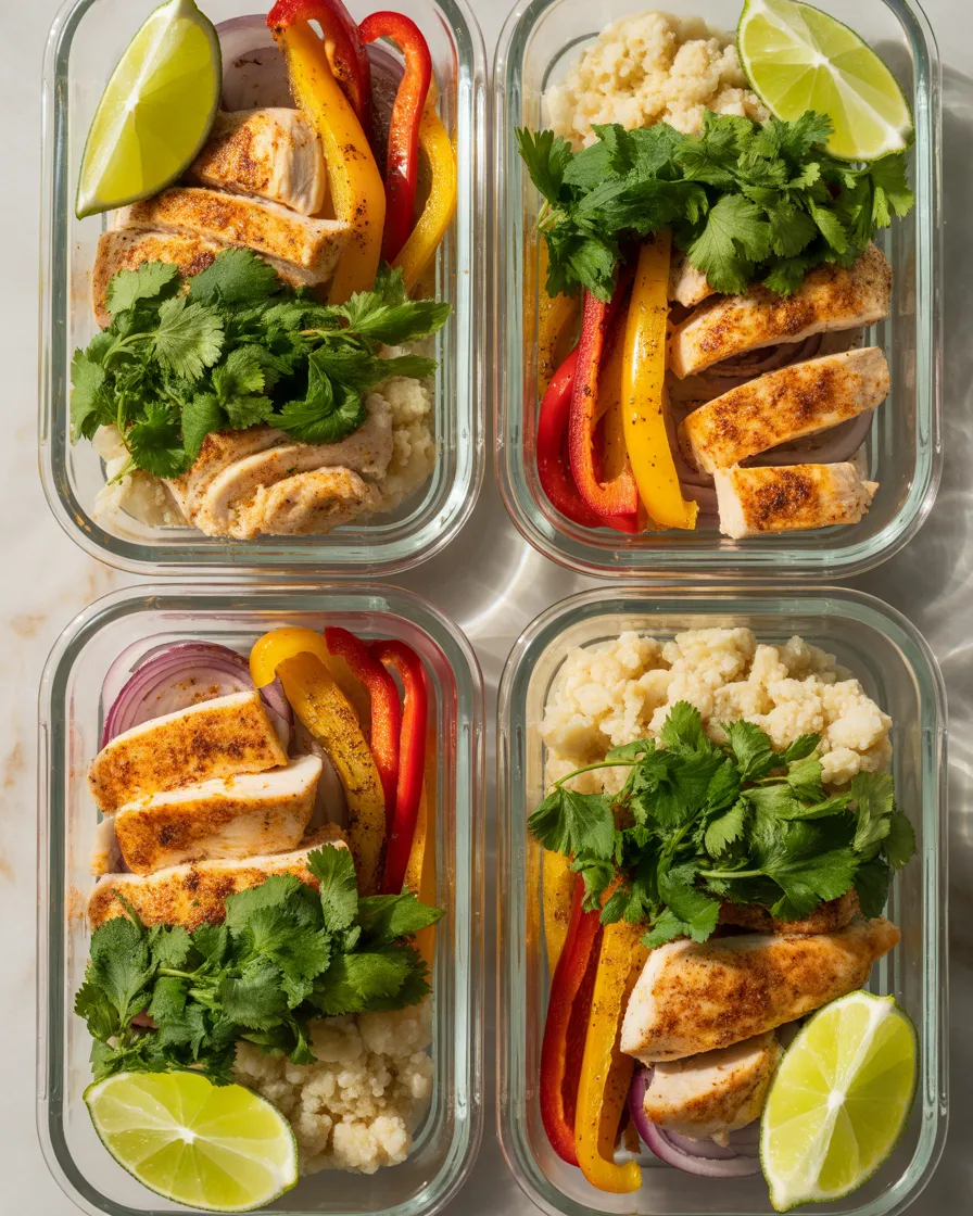 Chicken-Fajita-Bowls-With-Cauliflower-Rice