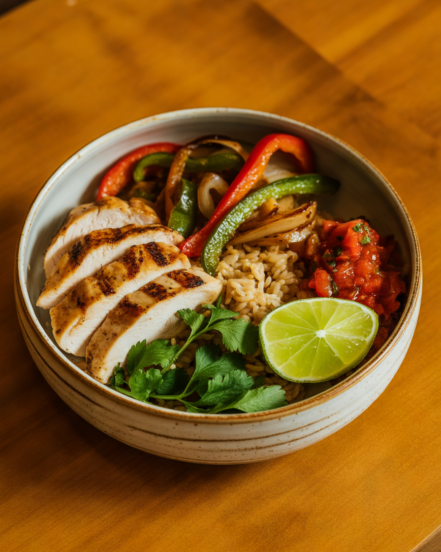 Chicken-Fajita-Rice-Bowl-–-A-Flavorful-Family-Friendly-Dinner