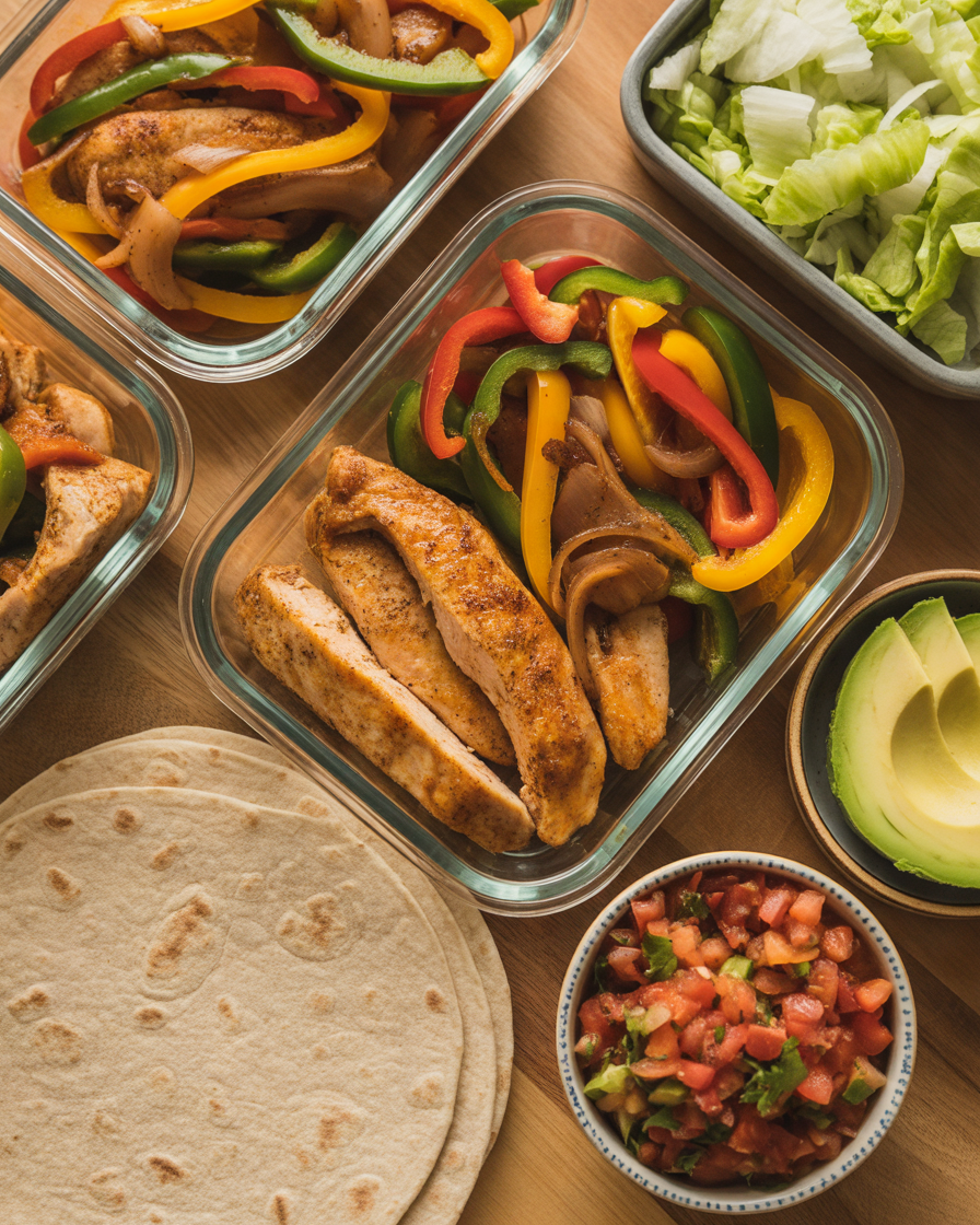 Chicken-Fajita-Wrap-Kits-for-Quick-Lunches