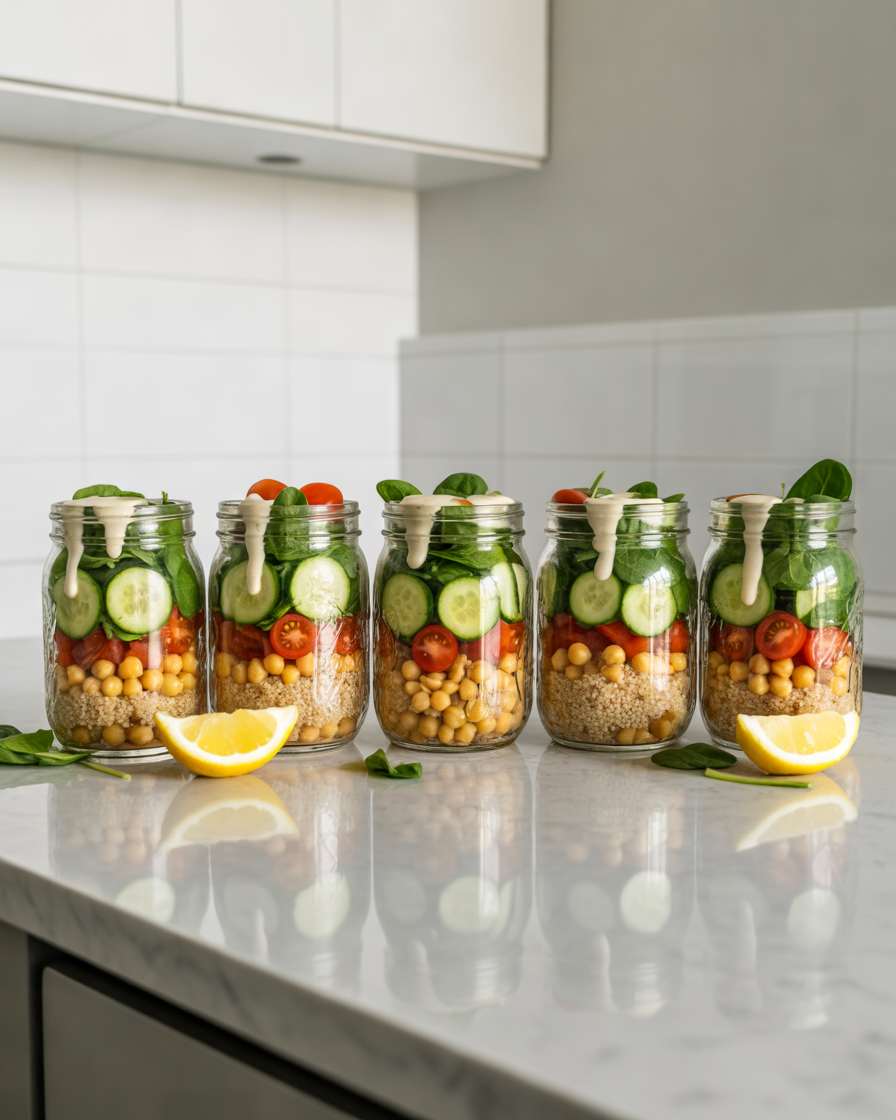Chickpea-Salad-Jars-for-Easy-Vegetarian-Meal-Prep