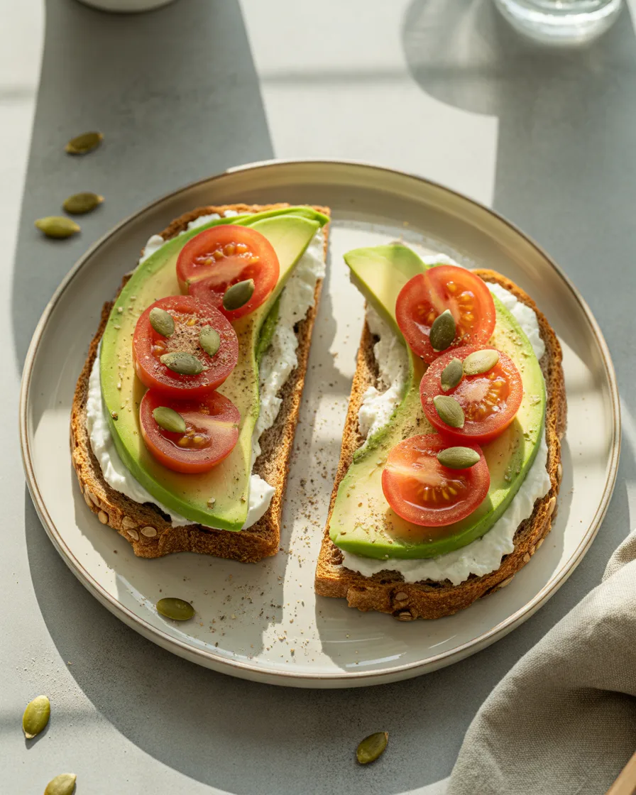 Cottage-Cheese-and-Avocado-Whole-Grain-Toast
