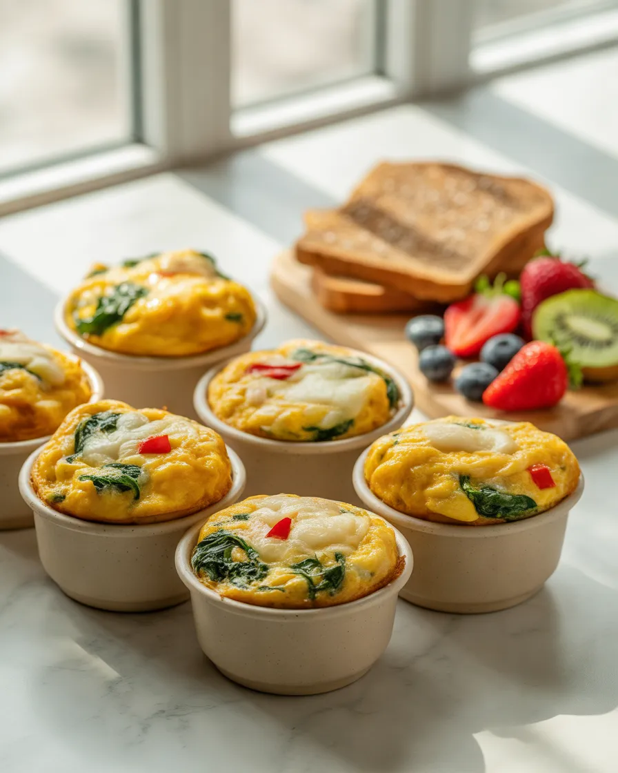 Egg-Muffins-with-Spinach-Peppers-and-Cheese