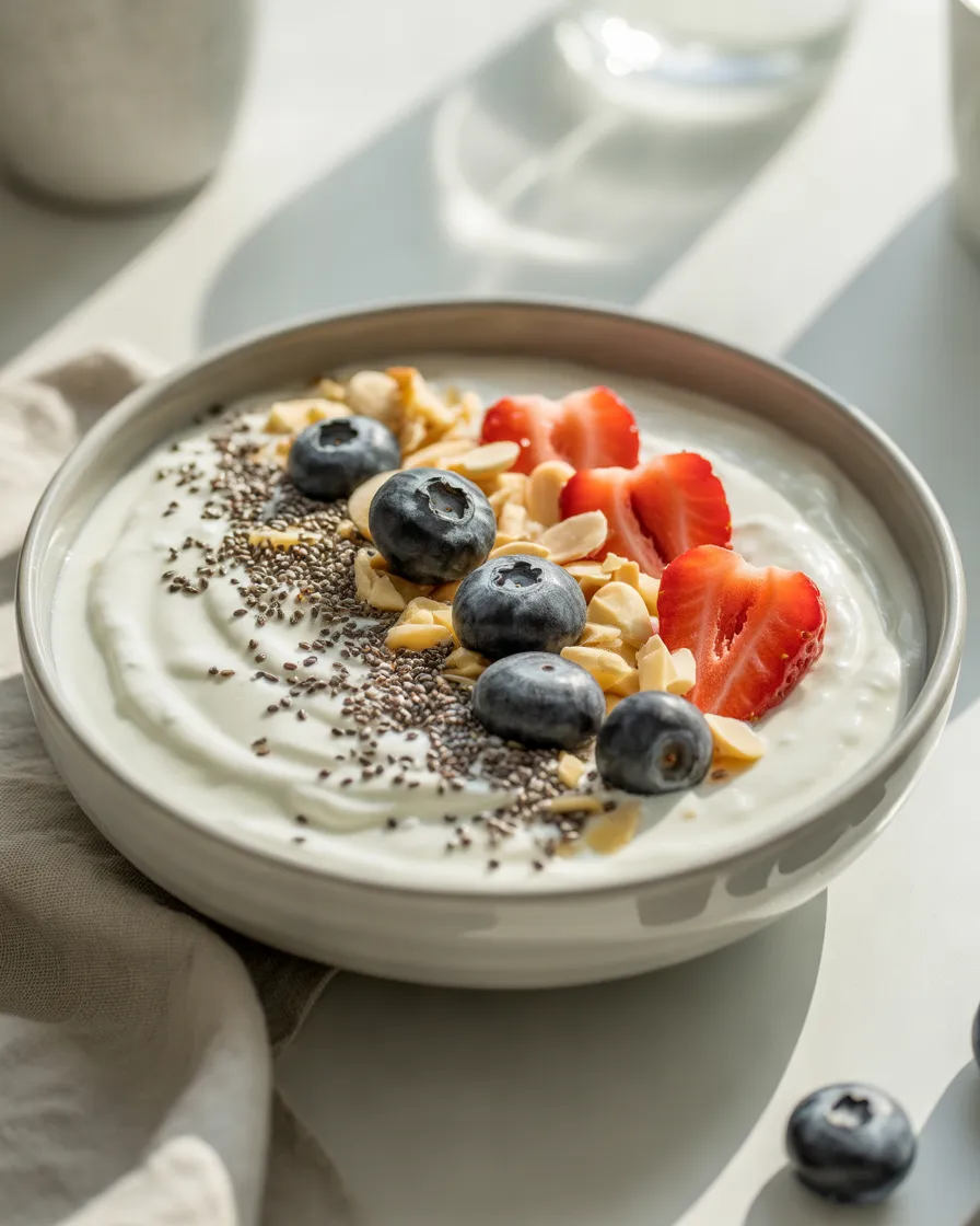 Greek-Yogurt-Breakfast-Bowl-With-Berries-Nuts-and-Seeds