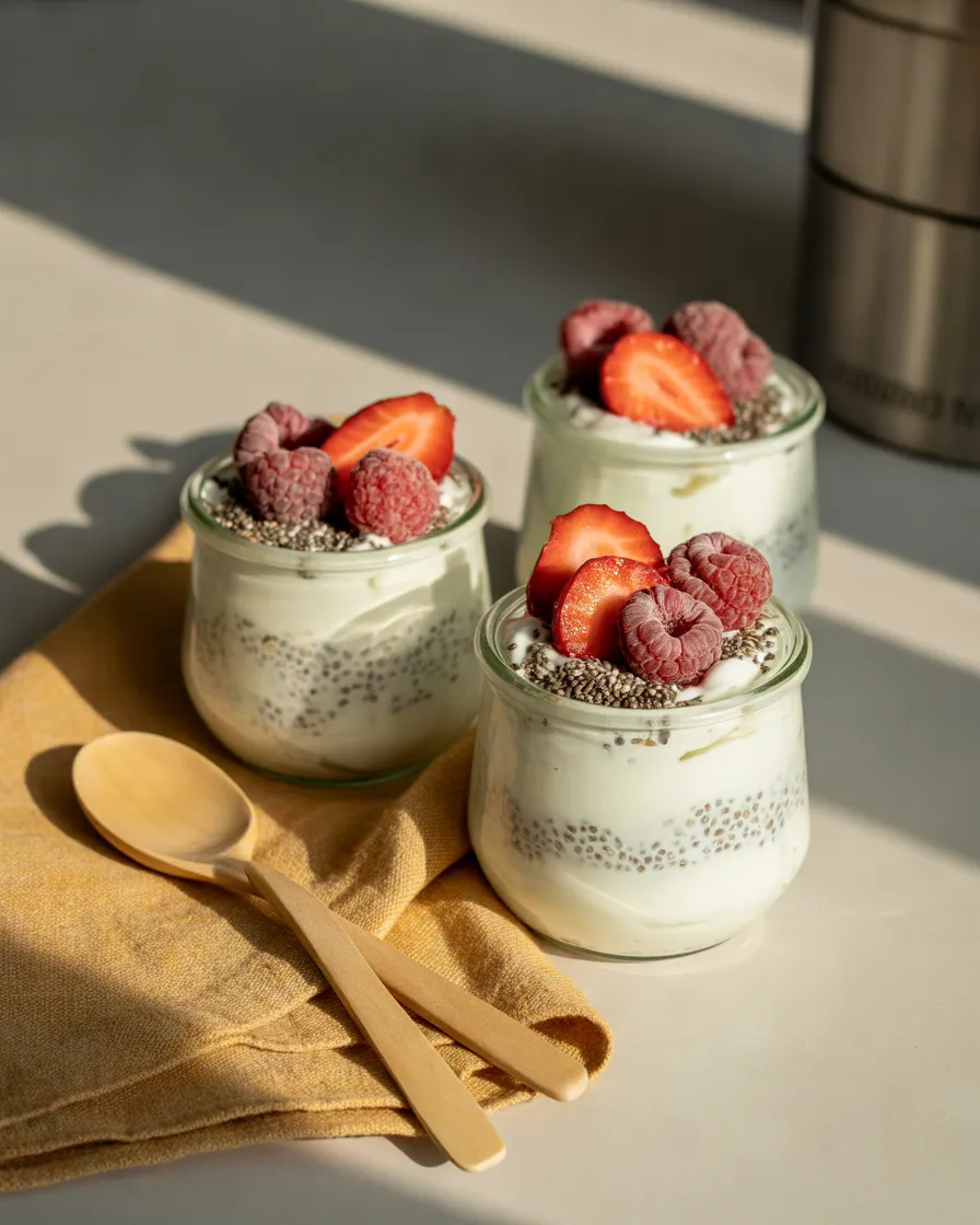 Greek-Yogurt-Cottage-Cheese-and-Berry-Breakfast-Jars