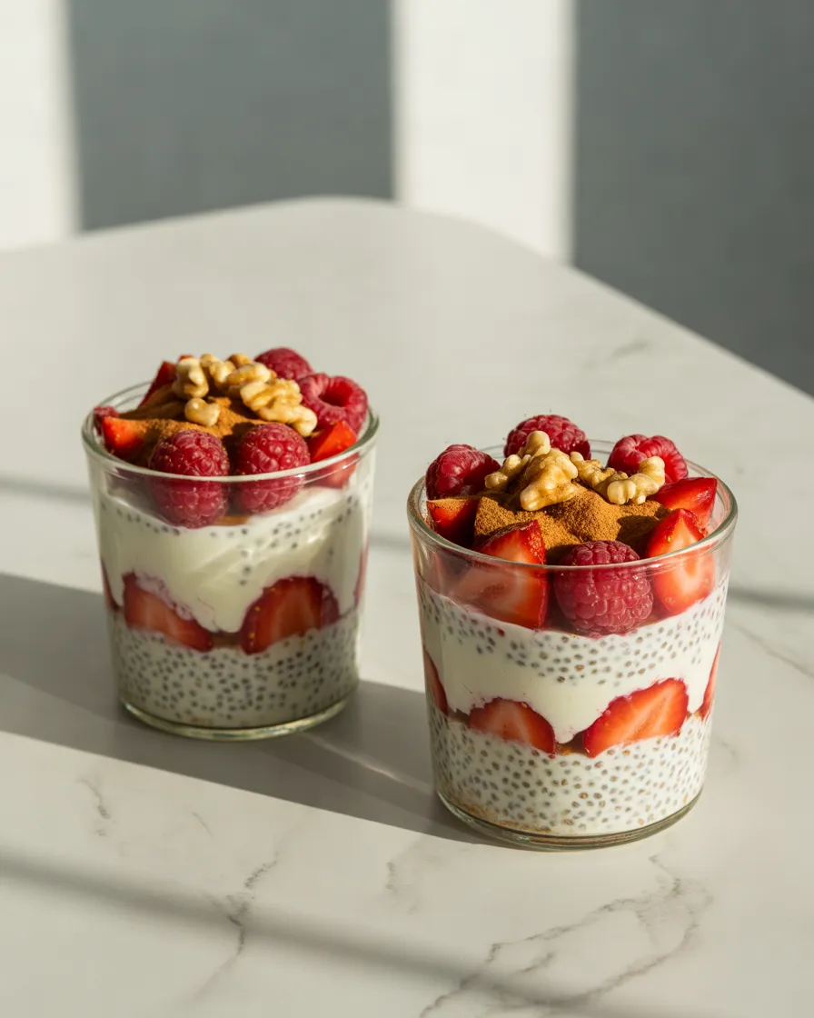 Greek-Yogurt-and-Chia-Breakfast-Jars
