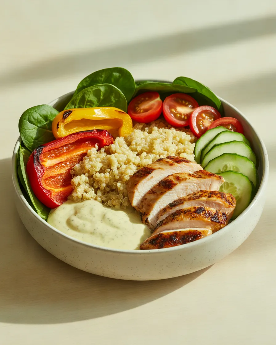 Grilled-Chicken-Breast-and-Quinoa-Bowl