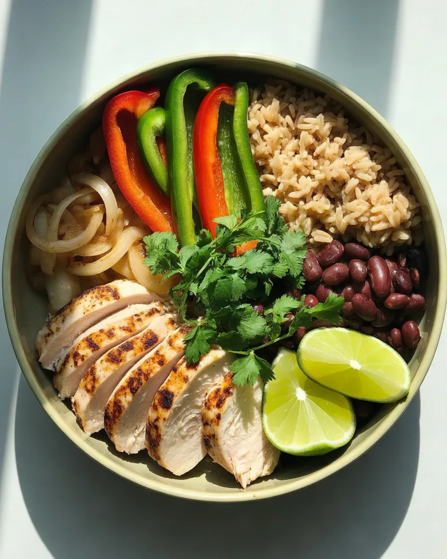 Healthy-Chicken-Fajita-Bowls-With-Brown-Rice-and-Peppers