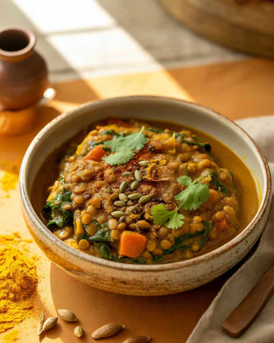 Healthy-Crockpot-Lentil-Curry-With-Plant-Based-Nutrition