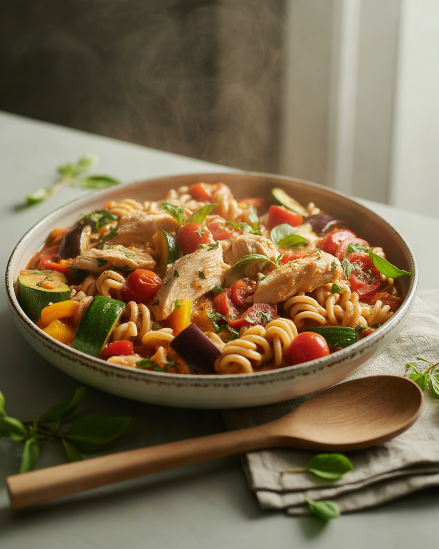 Healthy-Crockpot-Vegetable-Chicken-Pasta-for-an-Easy-Weeknight-Dinner