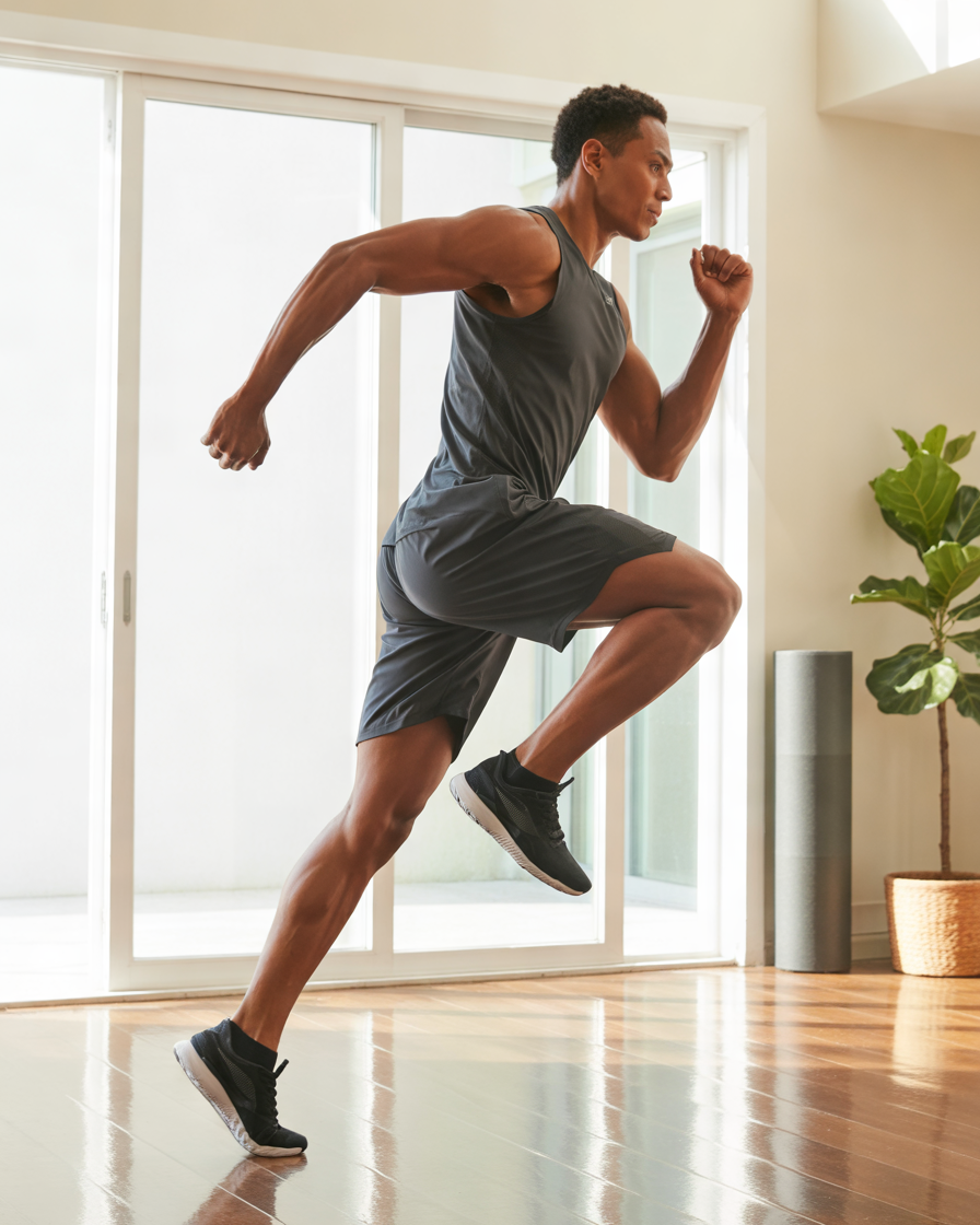 High-Knees-An-Energy-Packed-Home-Cardio-Exercise