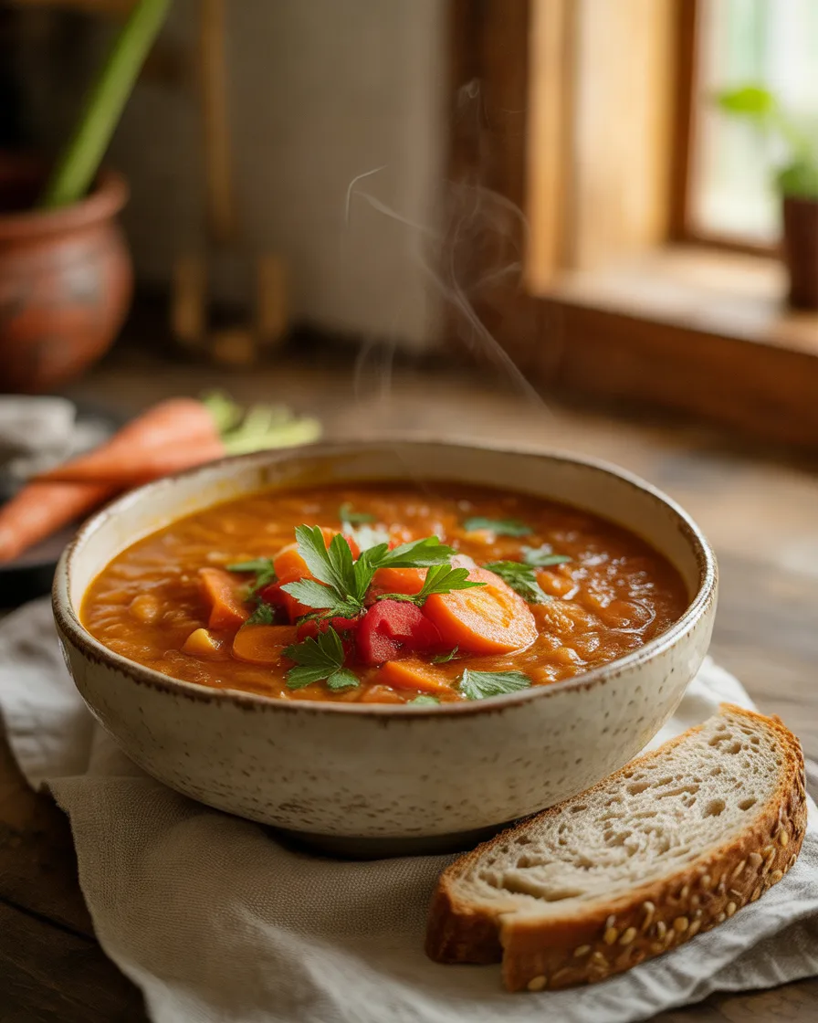 Homemade-Lentil-and-Vegetable-Soup