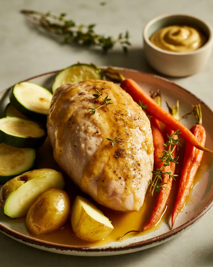 Honey-Mustard-Baked-Chicken-Breast-With-Roasted-Vegetables