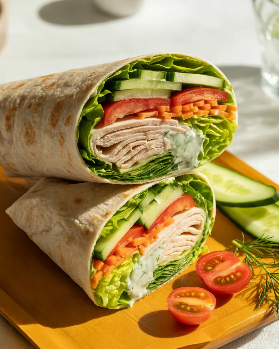 Lean-Turkey-or-Chicken-Wrap-With-Whole-Grain-Tortilla