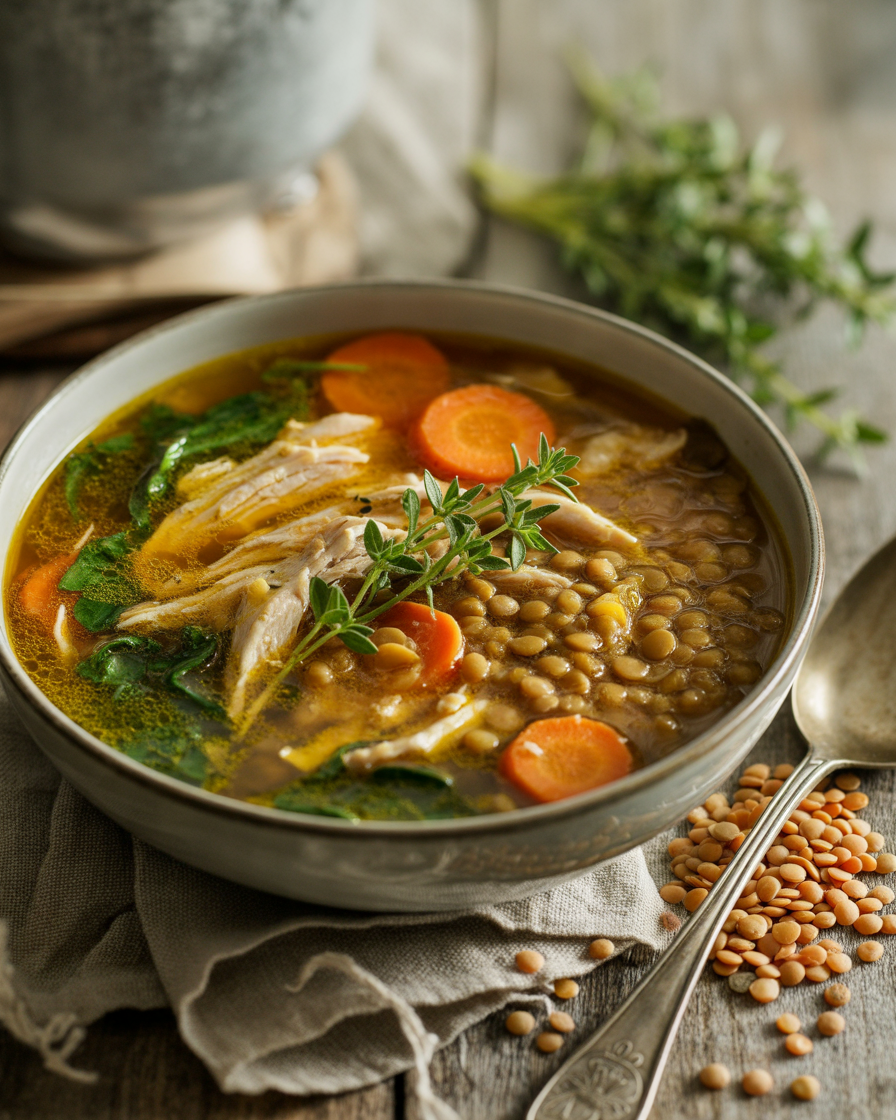 Lentil-and-Chicken-Protein-Soup