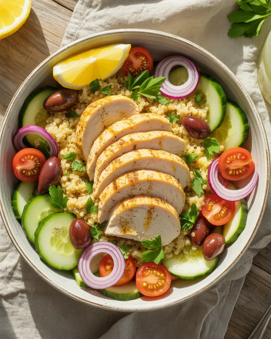 Mediterranean-Chicken-Quinoa-Salad