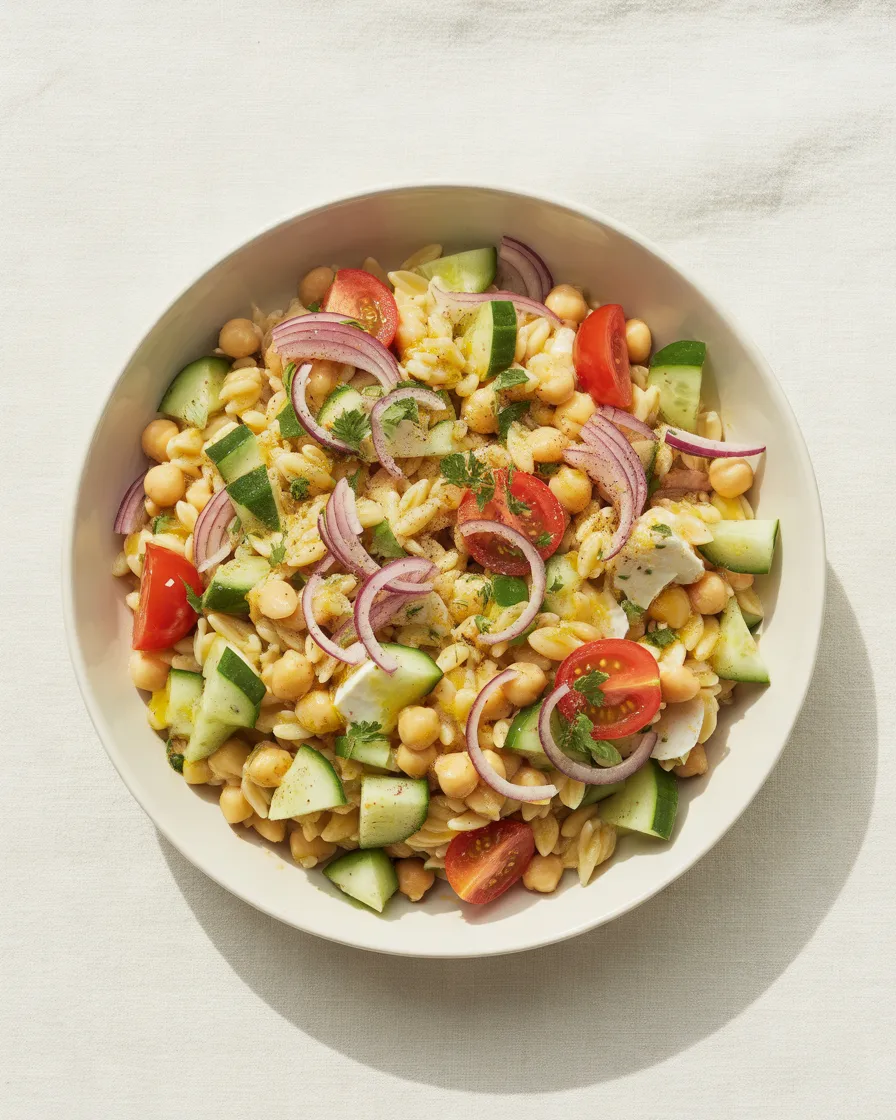 Mediterranean-Orzo-Salad-With-Chickpeas-and-Fresh-Vegetables