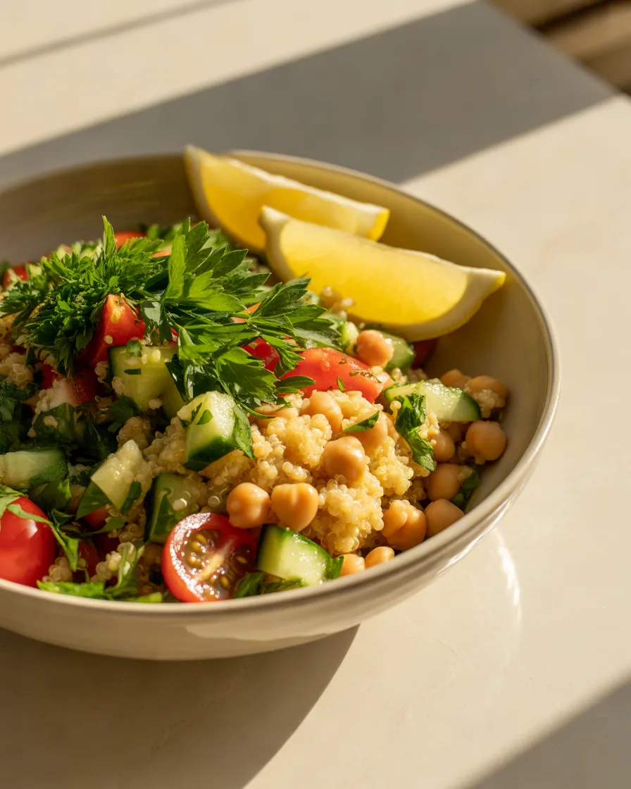 Mediterranean-Quinoa-and-Chickpea-Salad-Bowl