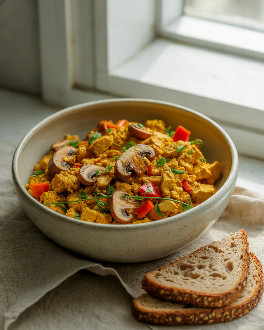 Mushroom-and-Pepper-Tofu-Scramble