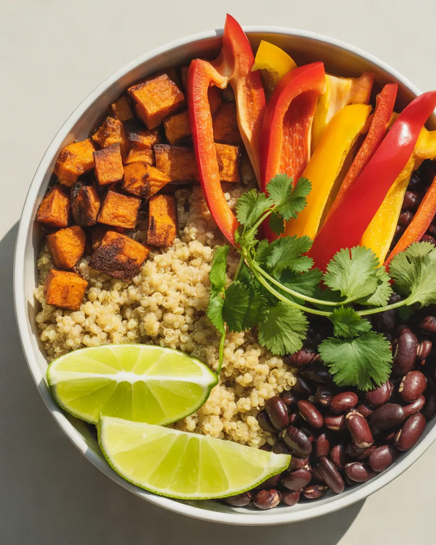 Quinoa-Black-Bean-and-Roasted-Sweet-Potato-Bowl
