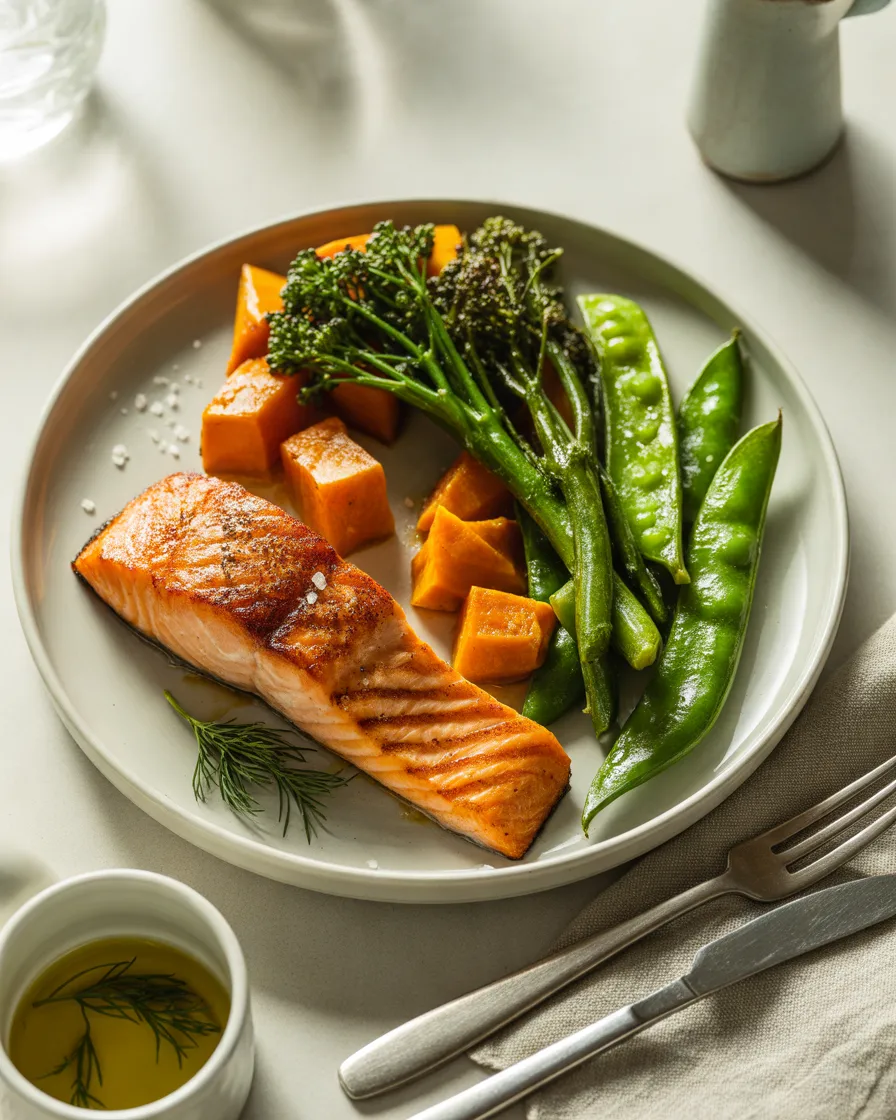 Salmon-and-Sweet-Potato-Plate