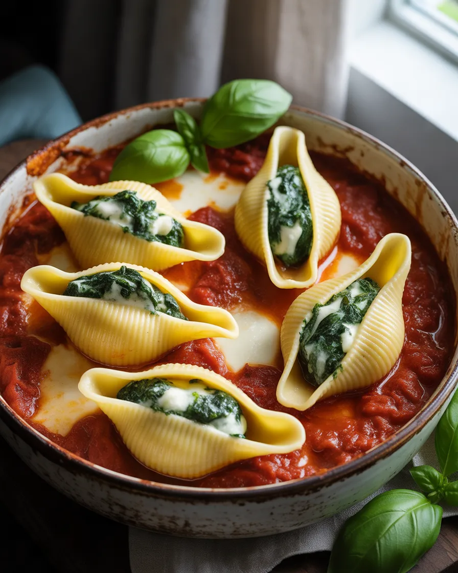 Spinach-and-Ricotta-Stuffed-Pasta-Shells