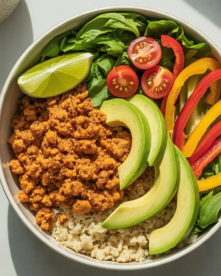 Turkey-Taco-Bowls-with-Fresh-Vegetables