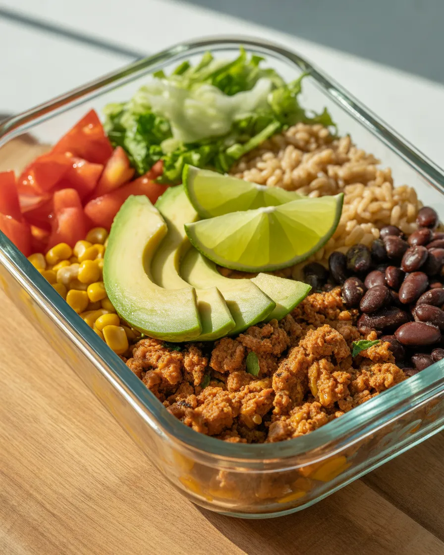 Turkey-and-Black-Bean-Burrito-Bowls-for-Easy-Weight-Loss-Meal-Prep