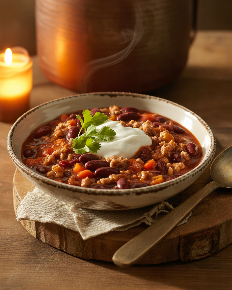 Turkey-and-Kidney-Bean-Chili-–-A-Comforting-High-Protein-Dinner-for-Meal-Prep