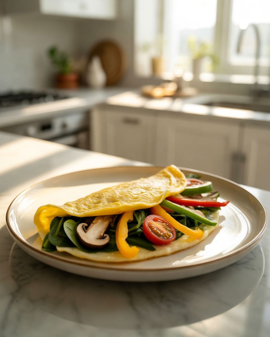 Vegetable-Egg-White-Omelet-A-Simple-Low-Calorie-Breakfast-Recipe