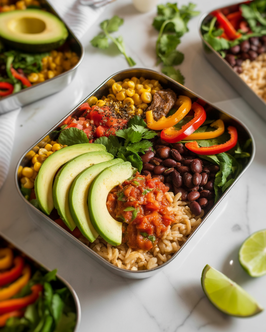 Vegetarian-Burrito-Bowls-for-Weekly-Lunch-Preparation