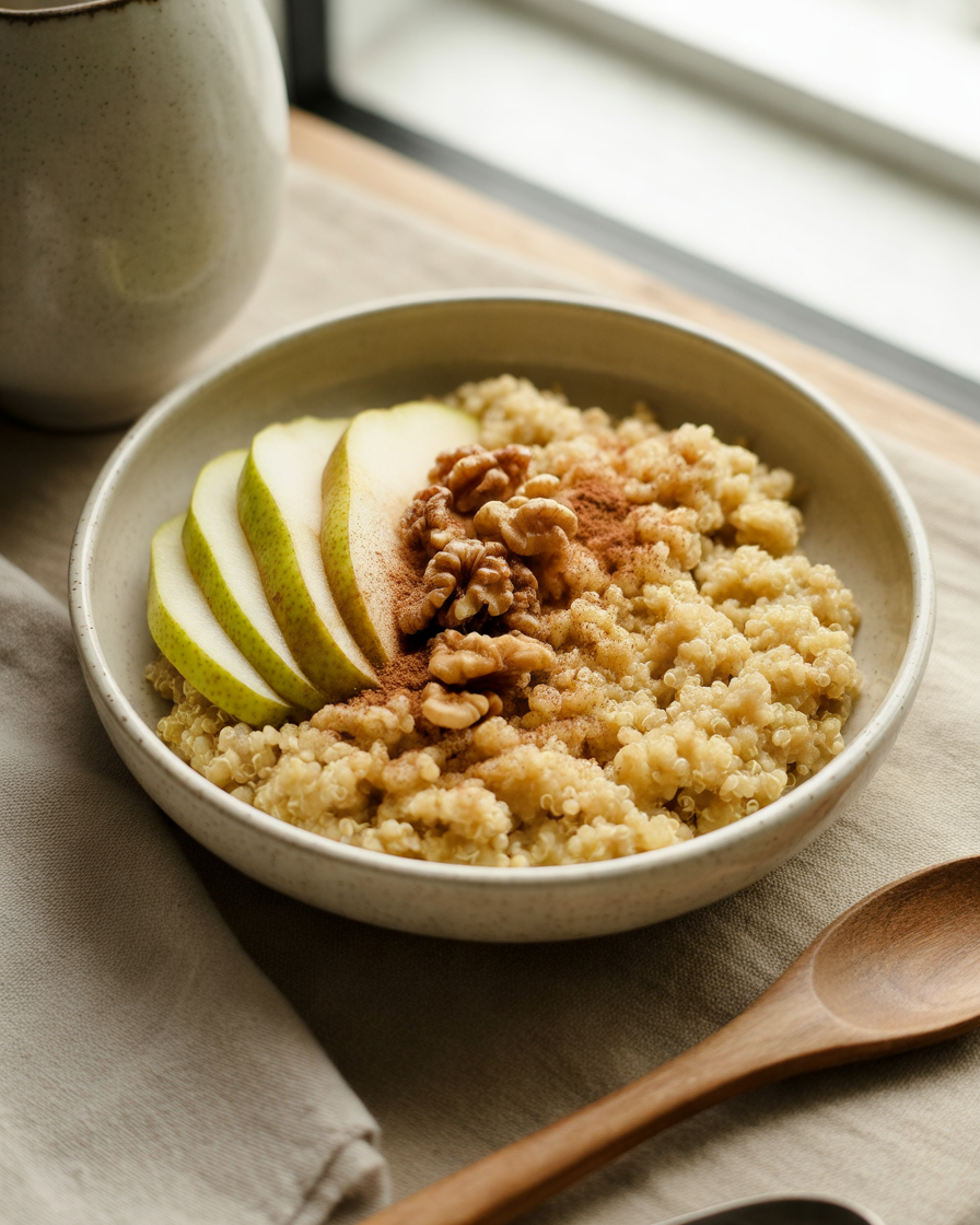 Warm-Quinoa-and-Pear-Breakfast-Bowl
